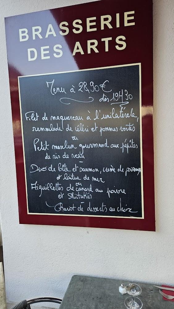 Brasserie des Arts - Menu Image 1